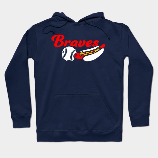 Braves Ball and Dog Hoodie by Throwzack